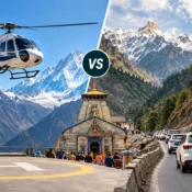 helicopter vs road trip to Kedarnath